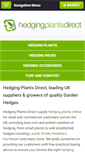 Mobile Screenshot of hedgingplantsdirect.co.uk