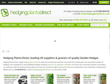 Tablet Screenshot of hedgingplantsdirect.co.uk